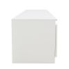 TV Cabinet Wholesale, White TV Stand with Lights, Modern LED TV Cabinet with Storage Drawers, Living Room Entertainment Center Media Console Table