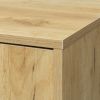 Mid-Century TV Stand for TVs up to 60 Inches, Entertainment Center with Open Storage Shelves & Cabinet, Modern TV Console for Living Room, Rustic Oak.
